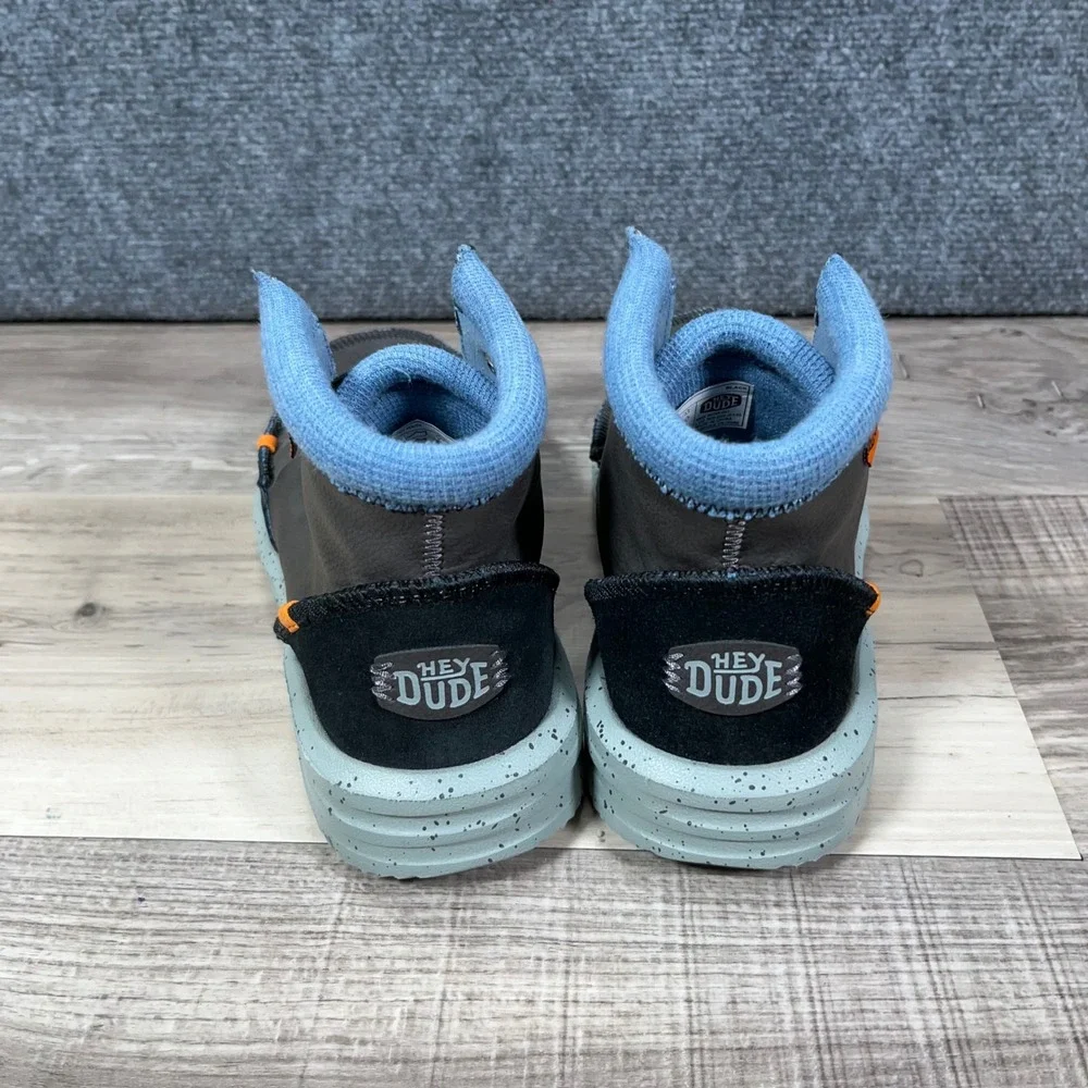 Hey Dude Bradley Boot Youth Size 5 Leather Lightweight Ankle Boot  Blue Gray